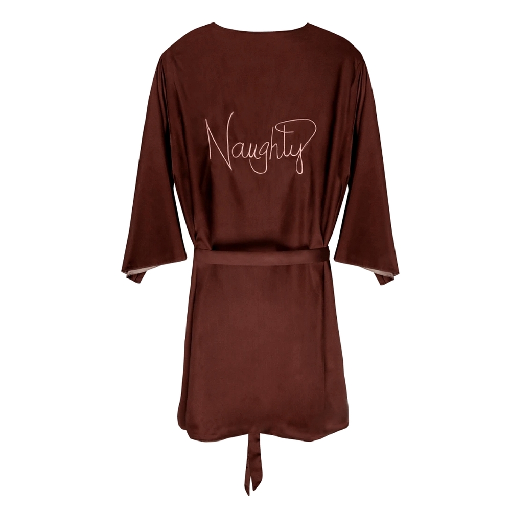 💥SALE💥Naughty Nude Reversible Robe - Picture 8 of 10